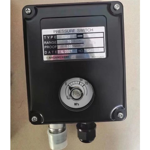 NKS长野计器NAGANOKEIKI    压力开关    CQ20-3M37A0100XXXXX0（0-70MPa）现货