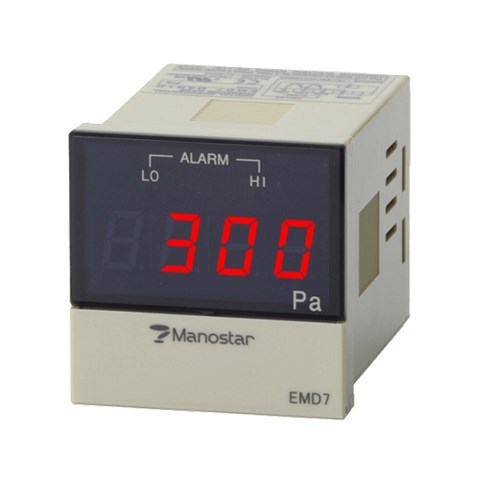 MANOSTAR山本电机微差压变送器    EMD7D3P4E2    0～2KPA    PNP    1～5V