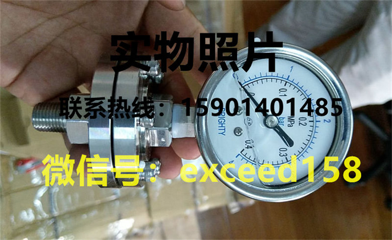 BLD布莱迪隔膜压力表PYTNH-63   0-0.4MPA