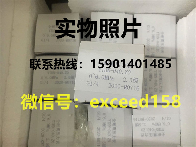 布莱迪BLD压力表YTHN-040.ZO   0-6MPA