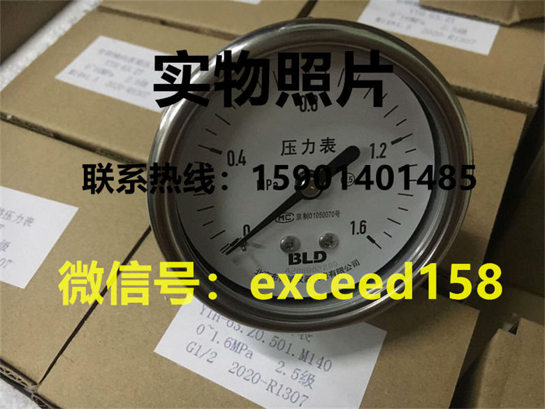 布莱迪BLD压力表YTHN-63.ZO  0-1.6MPA1