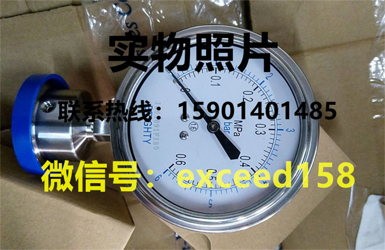 布莱迪卫生型隔膜压力表 0-0.6mpa