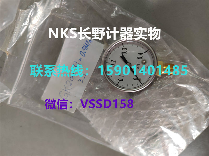 长野NKS.NAGANO KEIKI 压力表压力开关压力传感器温度计GK20-1612XXX00XXXXX0 (0~0 (1)