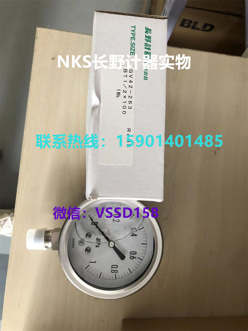 长野NKS.NAGANO KEIKI 压力表压力开关压力传感器温度计 GV42-263-20001X0 XXXX0  0- 1MPA  (2)