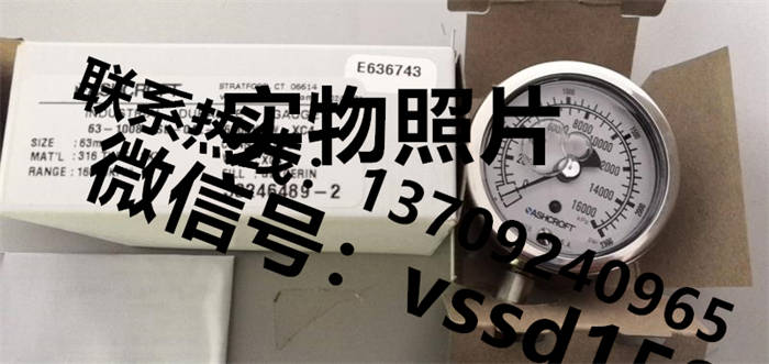 雅斯科 ASHCROFT 压力表63-1008-SL-04L-1000KP-XC4 (2)