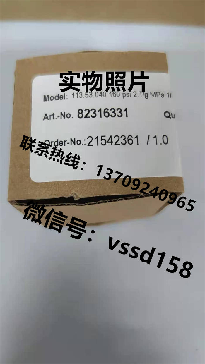 德国威卡WIKA 压力表压力传感器 113.53.040 160PSI  (2)
