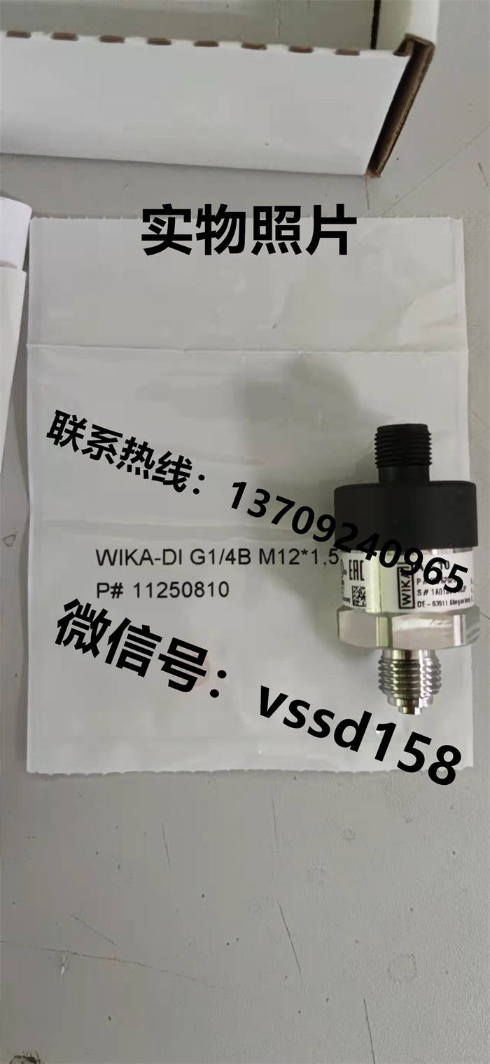 德国威卡WIKA 压力表压力传感器 A-10  G14 M12X1 (6)