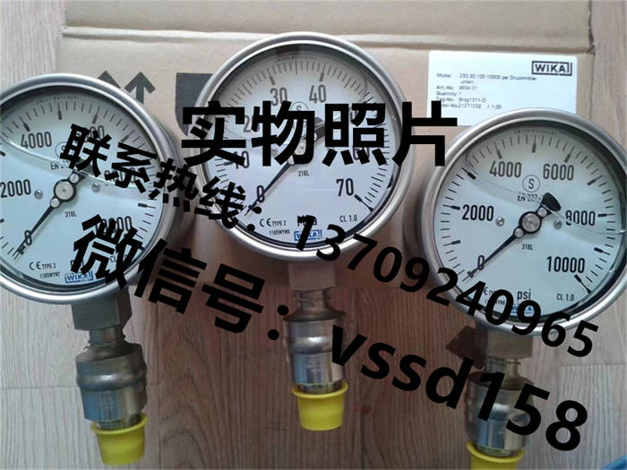 德国威卡WIKA 压力表压力传感器 高压压力表