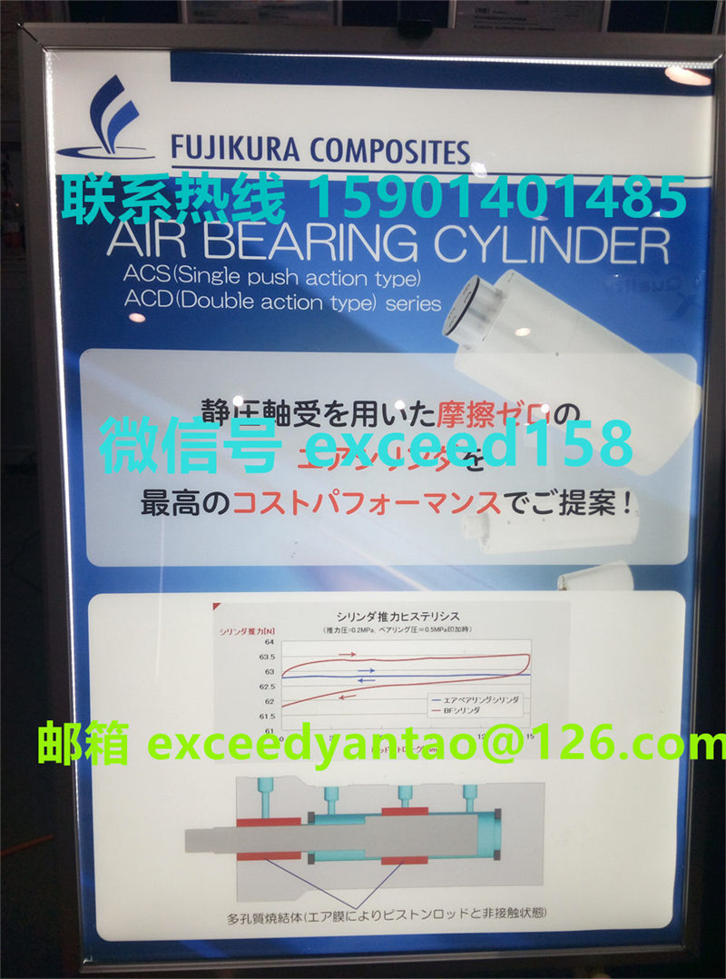 藤仓 FUJIKURA 低摩擦静压轴承气缸ACS-10-20    ACS-12-20   ACS-16-20  ACS-20-30    (5)