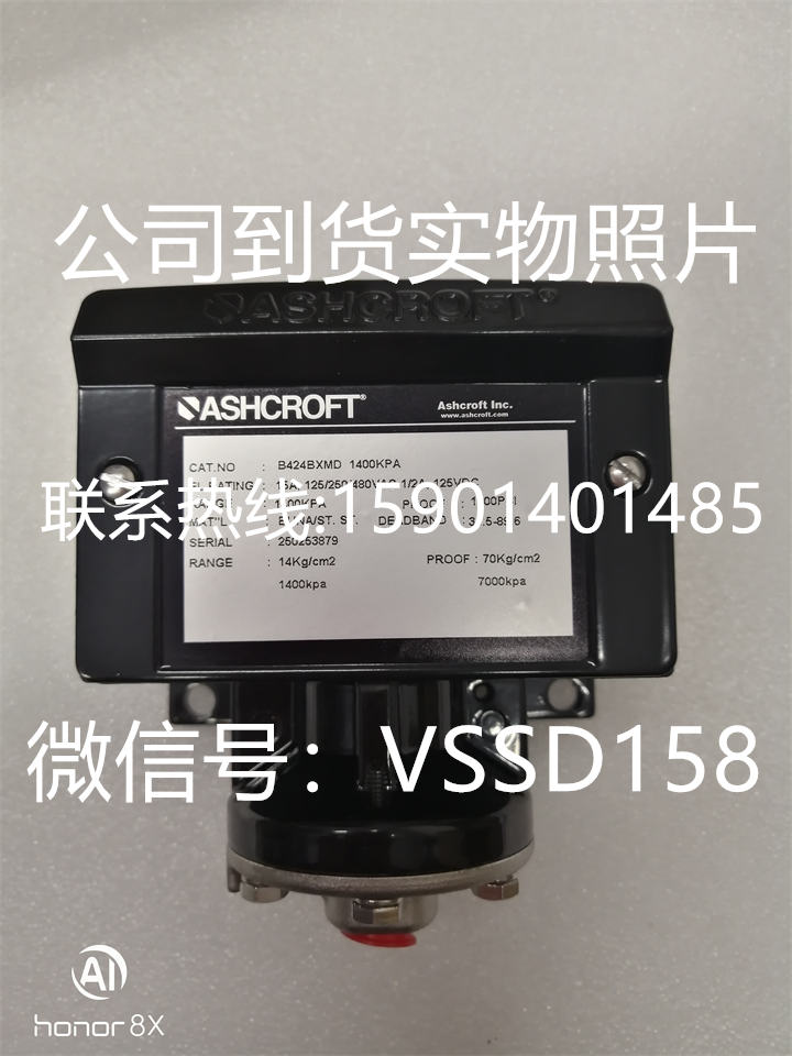 雅斯科 ASHCROFT 压力表压力开关B424BXMD  1400KPA (2)