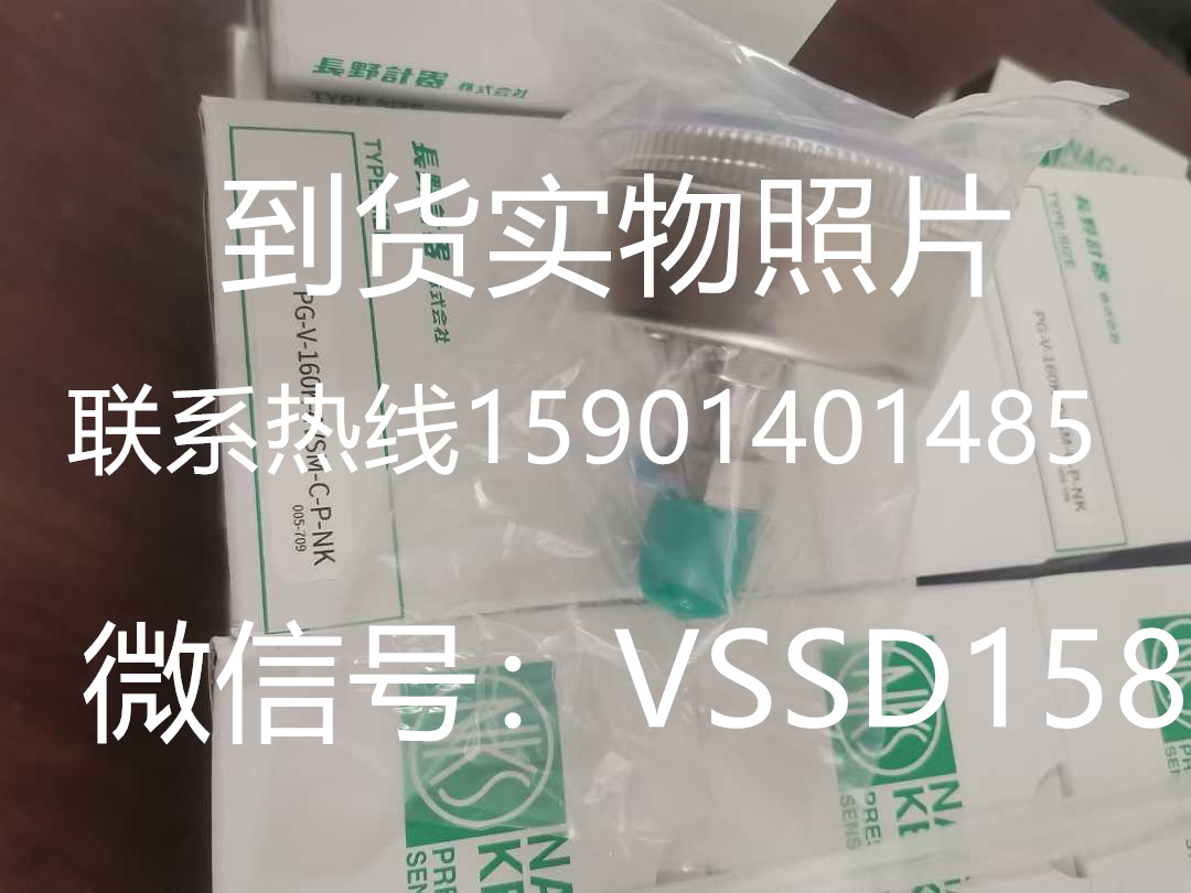 NKS长野特气压力表PG-V-160K-4VSM-C-P-NK   -30inhg-160psi  压力表PG-V-3000K-4VSM-C-P-NK 半导体VCR (1)