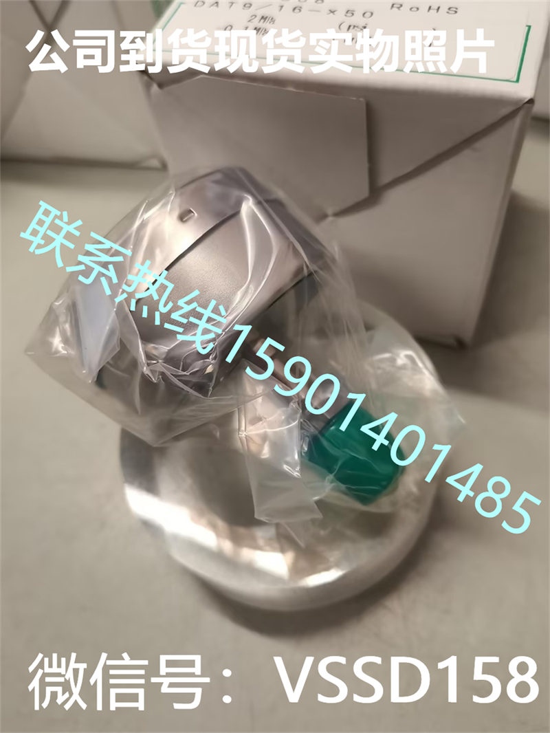 NKS长野计器14 背接轴向VCR气体压力表GW16-S38  -15-300PSI (1)