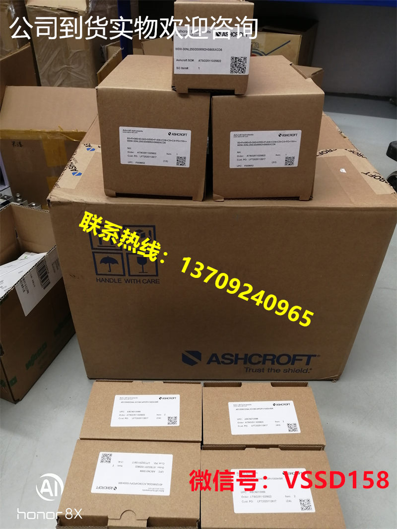 雅斯科 ASHCROFT双金属温度计（含护套）50=FI=060=E=202=0550=F=AN=CD6=CS=PD=5P，W0W-30-L210160MM2HS66S XCD6 (1)