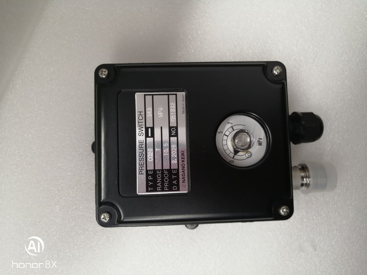 NAGANO长野计器NKS压力开关CQ20-343-5A0100XXXX0(0~7MPA)