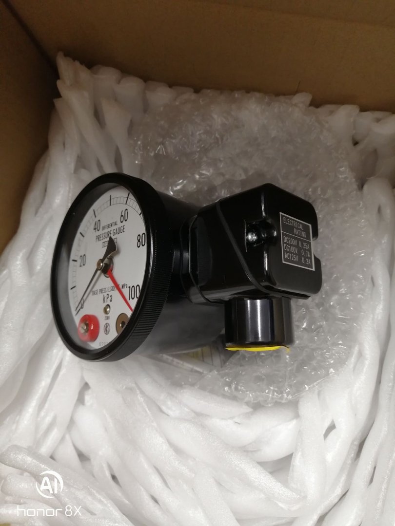 NKS长野计器NAGANOKEIKI日本长野电接点差压计DG97-273-2A0K00XXXXX1(0~100KPA)    带厂家检测报告 (5)