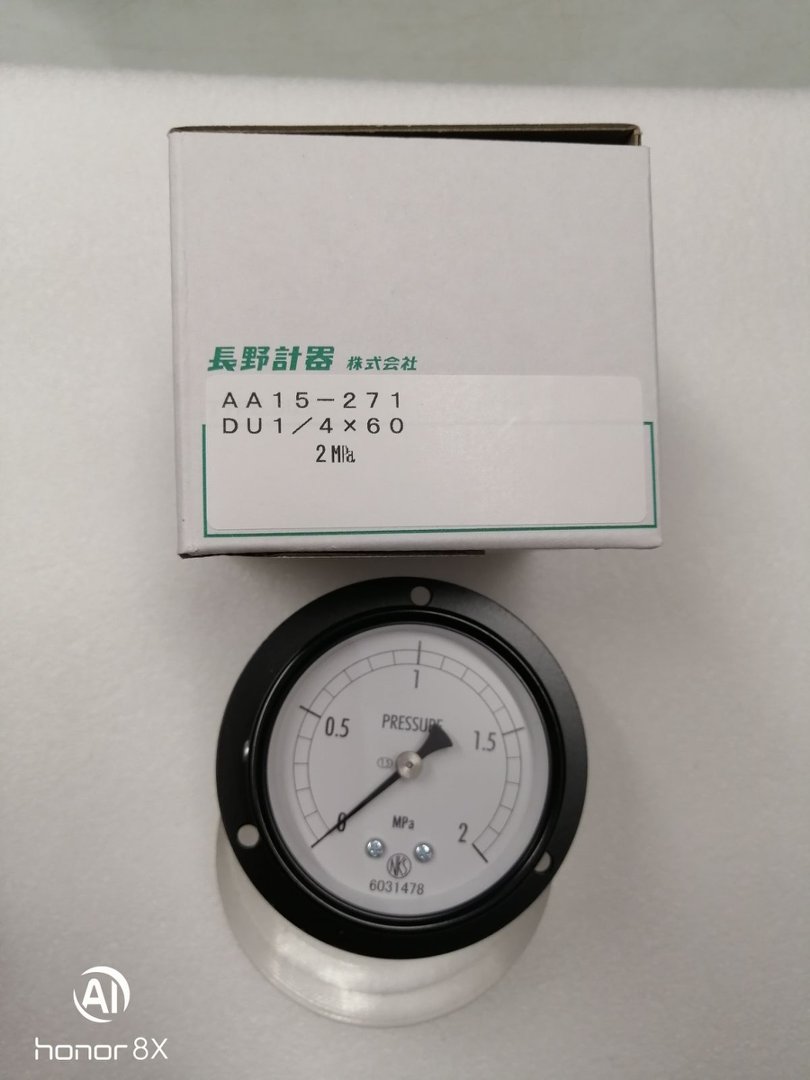 长野NKS压力表AA15-2712000000J0 (0~2MPA）
