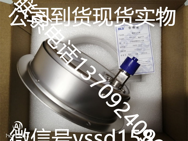 布莱迪BLD不锈钢精密压力表YBHB-150.BT   0-10mpa (2)