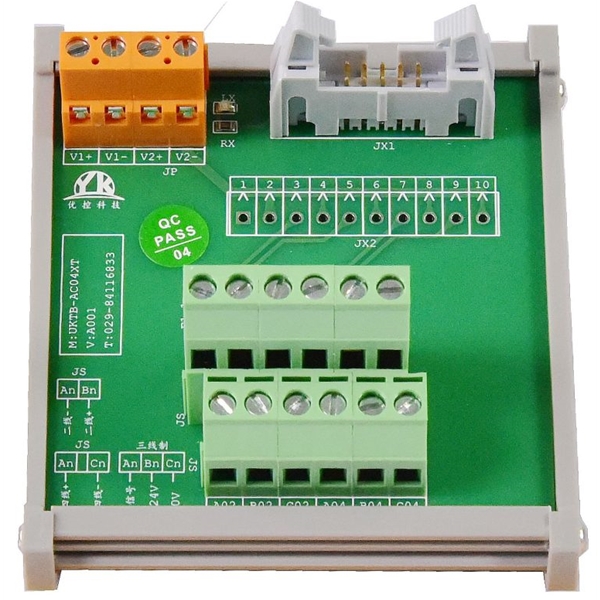 优控YK  AI/AO/AC模拟量输入输出快接模块 UKTB-AC04XT