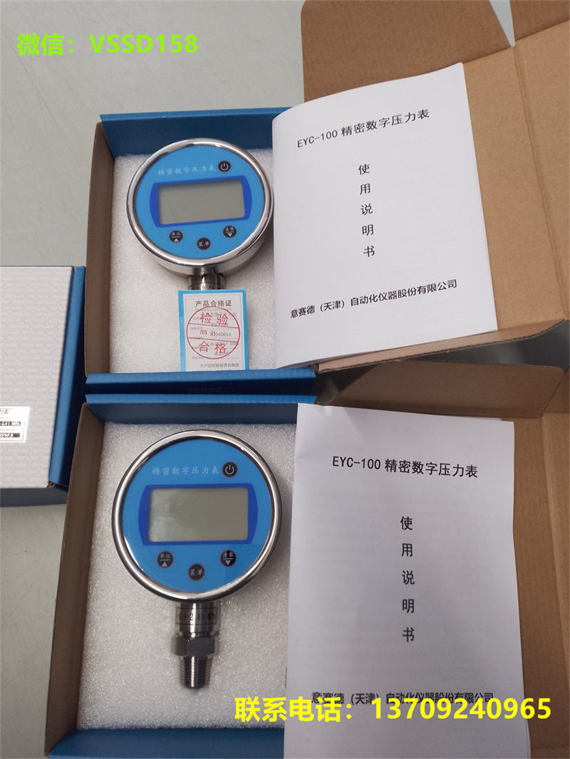 EXCEED意赛德精密数显表EYC-100 (0.25% -0.1-2.4MPA) 12NPTM (3)