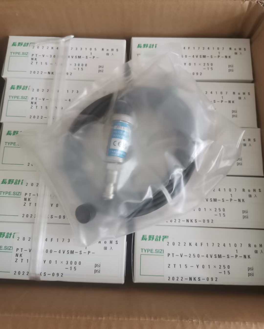 NAGANO长野特气压力变送器ZT15-Y01  -15-250Psi (1)
